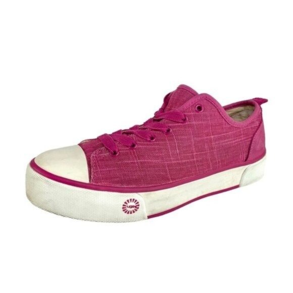 UGG Pink Lace Up Platform Sneakers Jojo